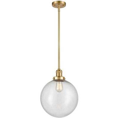 Beacon - 1 Light Stem Hung Mini Pendant In Industrial Style-15 Inches Tall and 12 Inches Wide