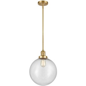 Beacon - 1 Light Stem Hung Mini Pendant In Industrial Style-15 Inches Tall and 12 Inches Wide - 1 of 1