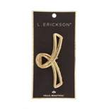 L. Erickson Gold Twisted Metal Jaw Hair Clip