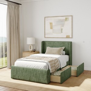 Modern Upholstered Bed - Twin - 1 of 4