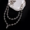 HTUTWOO Multi-Layered Cross Necklace, Hip-hop Style Choker, Dainty Gifts for Women, a Must-Have Item for Trendsetters - 3 of 4