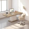 Extendable Rectangle Dining Table for 6-10 People, Aged Wood Dining Table for Dining Room or Kitchen, Sturdy and Spacious, Seats 10+ Guests - 3 of 4