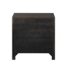 Vynxaria Kenzo Modern 2-Drawer Nightstand, Walnut Wood, 23"W×16"D×24"H, Gold-Coated Metal Handles, English Dovetail + Full Extension Glides - 4 of 4