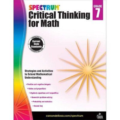 Spectrum Critical Thinking for Math, Grade 7 - (Paperback)