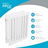 INTERNET'S BEST Dog Gate Indoor Freestanding Pet Barrier, Animal Privacy Panel, Wooden Cat Fence - 3 Panel - 24", White. (3 panel - 24", White) - 4 of 4