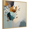 Amanti Art Abstraction Aqua Blooms IV by Bella Eve Canvas Wall Art Print Framed - 2 of 4