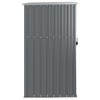 VidaXL Garden Tool Shed Gray 34.6"x35"x63.4" Galvanized Steel - 4 of 4