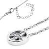 West Coast Jewelry Women's Cubic Zirconia Peace Stainless Steel Necklace - 16" - 3 of 3