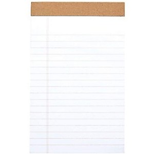 MyOfficeInnovations Notepads 5" x 8" Wide White 50 Sheets/Pad 12 Pads/PK (19938) 886428 - 1 of 4