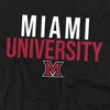 Men's Miami University Ohio Stacked T-Shirt, Black, Small - 2 of 4