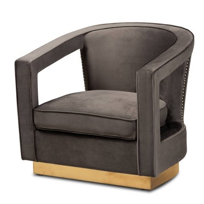 Neville Metal Armchair - Baxton Studio