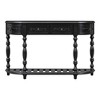 Curved Console Table with 4 Drawers and 1 Shelf and Multi-Functional Use - 3 of 4