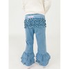 RuffleButts Girls Denim Ruffle Flare Pants - 4 of 4