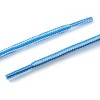Elerevyo Round Rope Dual Colored Striped 0.2" Thick Boot Sneakers Shoelace 3 Pairs - 4 of 4