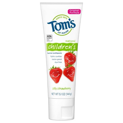 Tom's of Maine Silly Strawberry Children's Anticavity Toothpaste - 5.1oz