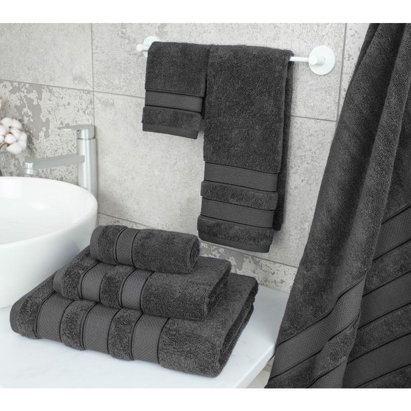 American Soft Linen Salem Bath Towel Set, 100% Cotton Bath Towels for Bathroom, 2 of 11