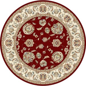 Ancient Garden 57365 Red/Ivory 7.10 Rd Round - 1 of 4