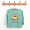 The Juniper Shop Harvest Market Pumpkins Local Organic Youth Long Sleeve Tee - XS - Seafoam - 2 of 4