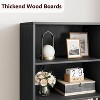 71.4" Tall Bookcases and Bookshelves, Farmhouse Bookshelf, Industrial Large Bookcase with Doors and Open Shelves - 4 of 4