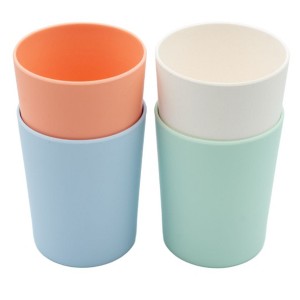 WeeSprout Bamboo Toddler Cups, Organic & Non-Plastic Cup for Big Kids or Baby, 10 oz, Set of 4 - 1 of 4