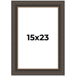 PosterPalooza | Museum Brown Picture Frame - UV Acrylic, Foam Board Backing, Hanging Hardware - 1 of 4