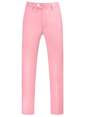 Lars Amadeus Men's Regular Fit Flat Front Chino Business Wedding Suit Pants