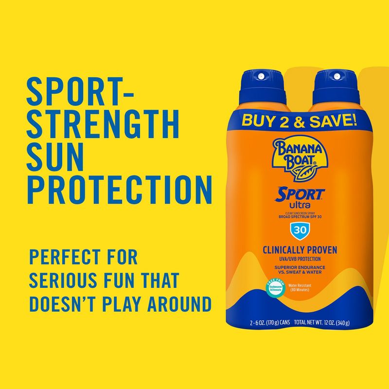 Banana Boat Ultra Sport Clear Sunscreen Spray, 4 of 17