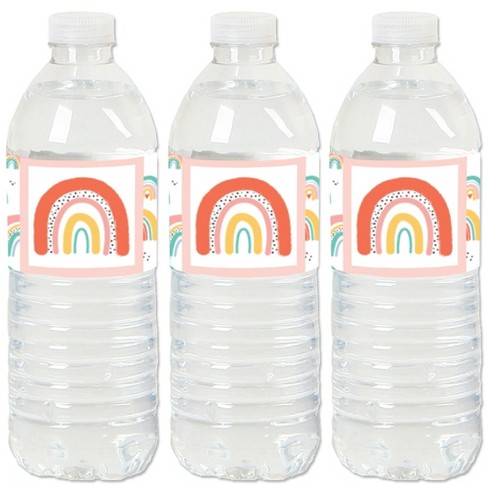 Little Cutie Baby Shower Water Bottle Labels 24ct Waterproof