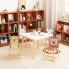 KWPZQEB Kids Wood Table and Chair Set, Toddler Table and Chair Set for Girls, Boys - 2 of 4