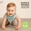 8pk Organic Baby Bandana Bibs, Baby Drool Bibs for Baby Boy, Girl, Baby Bibs for Infant, Newborn - 4 of 4