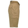 Galaxy Rugged Trail  Men's Cotton Stretch Ripstop Cargo Shorts With Belt - 3 of 4