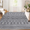 Washable Rug Modern Geometric Area Rug, Soft Living Room Rug Boho Rug Floor Carpet Indoor Home Decor for Bedroom Home Office - 4 of 4