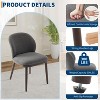 Dining Chair Set of 2,Modern Upholstered Kitchen Chairs with Ergonomic Back Support,265lbs Capacity Dining Room Chairs with Wood Legs - 4 of 4