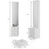 Mirror Cabinet with Full Body Mirror and Multi-Layer Storage Drawers,63" Tall Organizer for Bedroom or Entryway-The Pop Home - 4 of 4