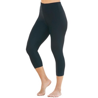 Swim 365 Women's Plus Size Power-mesh Swim Capri : Target