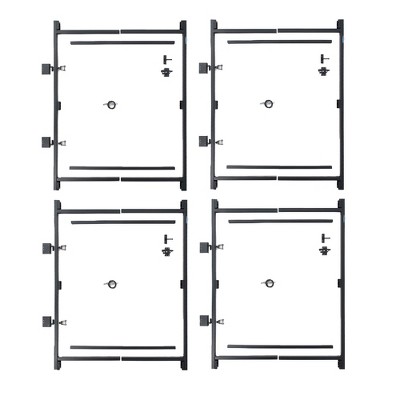 Adjust-A-Gate Steel Frame Gate Kit, 36"-60" Wide Opening Up To 7' High (4 Pack)