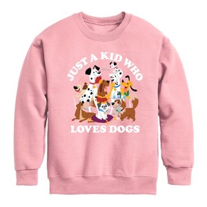 Boys' - Disney - Cats & Dogs Graphic Long Sleeve Fleece Sweatshirt - 1 of 3