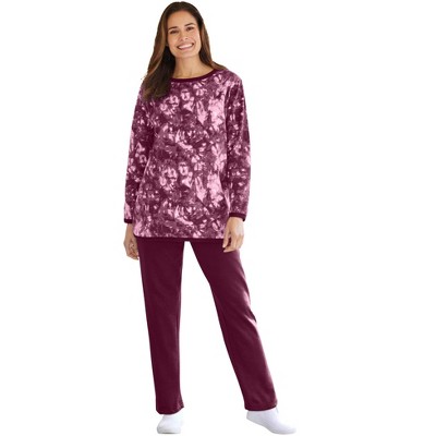 deep claret tie dye