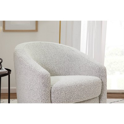 Madison 32.5'' Black White Boucle Swivel Glider Chair