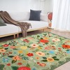 COZONY Vintage Floral Area Rug, Machine Washable Low Pile Carpet with Non-Slip Backing for Living Room & Bedroom - 4 of 4