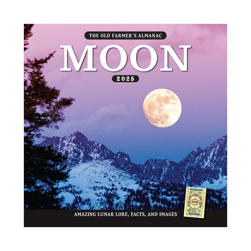 The 2025 Old Farmer's Almanac Moon Calendar - (Paperback), 1 of 2