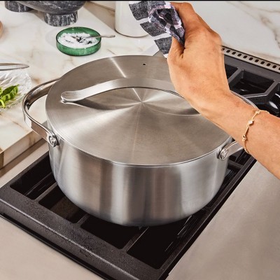 6.5 Qt Stainless Steel Non-stick Dutch Oven with Lid