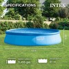 Intex Easy Set Inflatable Puncture Resistant Circular Above Ground Portable Outdoor Family Swimming Pool with Filter - 2 of 4