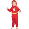DC Comics Toddler Kids Superhero Character Hooded Union Suit Footless Pajamas - 3 of 4