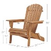 ORRD Outdoor Wooden Folding Adirondack Chair Set of 2 with Pre-Assembled BackRest, Wood Patio Chair for Garden Backyard Porch Pool Deck Firepit - 2 of 4