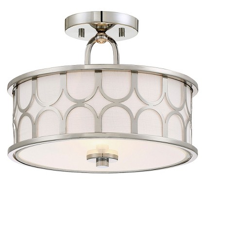 Ceiling Lights Semi Flush Mount Polished Nickel Aurora Lighting