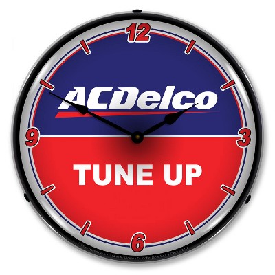 Collectable Sign & Clock | ACDelco Tune Up LED Wall Clock Retro/Vintage, Lighted