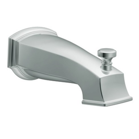 Moen S3859 7 5 8 Wall Mounted Tub Spout With 1 2 Slip Fit Connection From The Rothbury Collection With Diverter Chrome