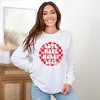 Simply Sage Market Women's Love More Worry Less Checkered Long Sleeve Graphic Tee - 2 of 4