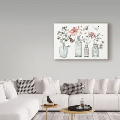 Lisa Audit Floral Print on Canvas with Floater Frame